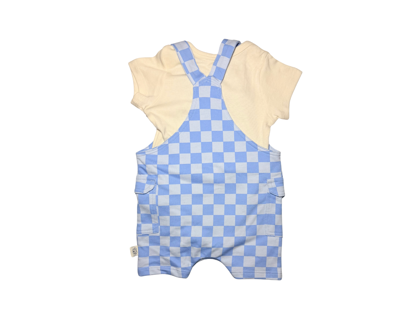 aby Boy Overall & Short-Sleeve Bodysuit Set