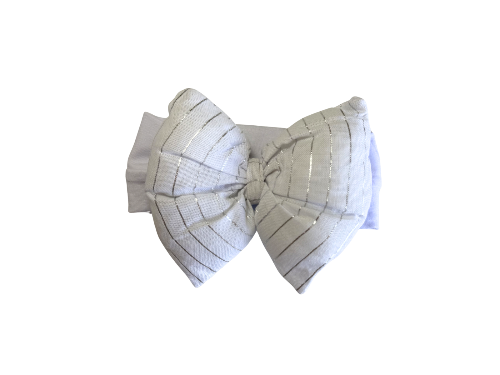 Baby Girl Vertical Stripe Bodysuit with Matching Hair Bow