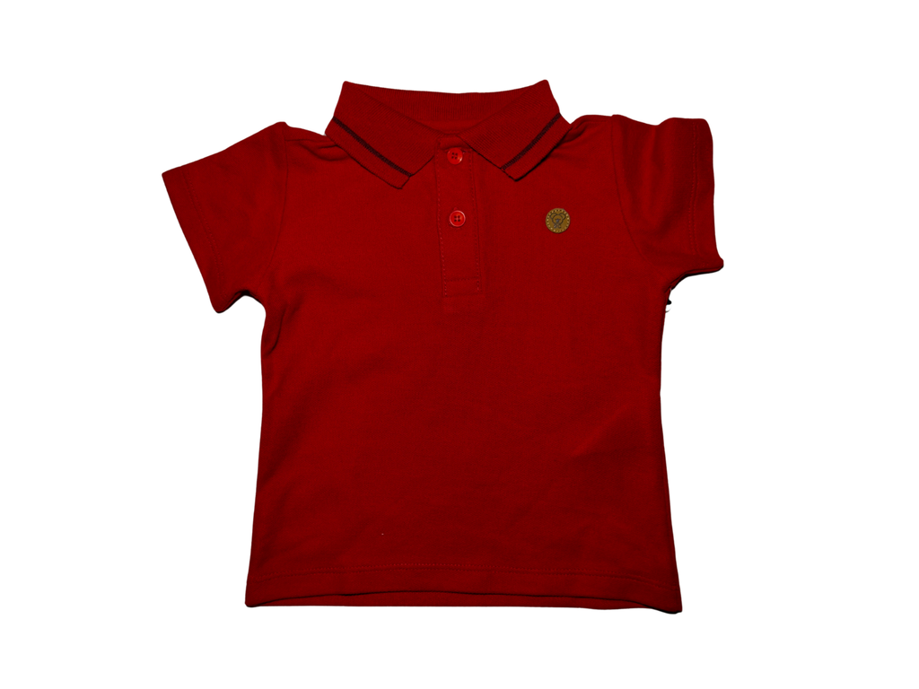 Baby Boy Polo Shirt & Denim Shorts Set