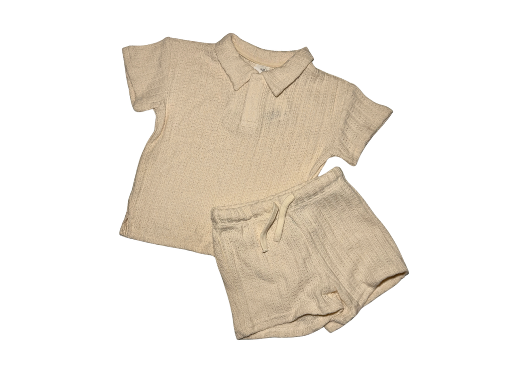 Baby Boy Cream Knit Set