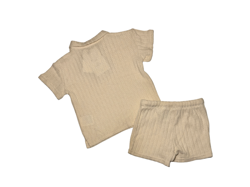 Baby Boy Cream Knit Set