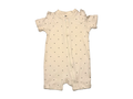 Baby Girl White Polka Dot Short-Sleeve Pajama