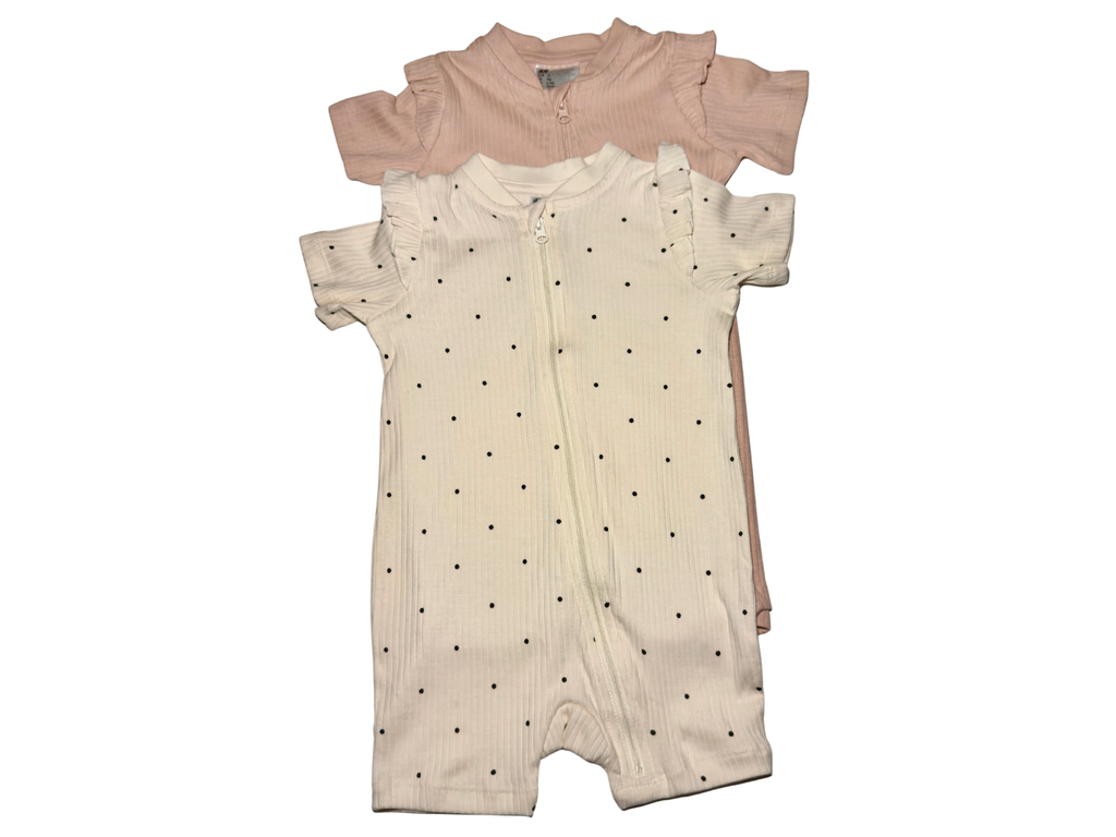 2-Pack Baby Girl Short-Sleeve Pajama Set