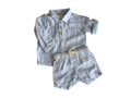 Blue & White Striped Beach Set for Baby Boy