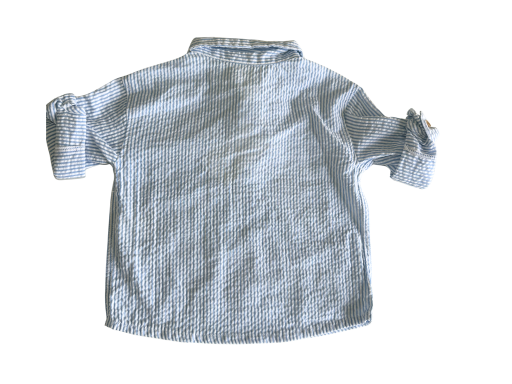 Blue & White Striped Beach Set for Baby Boy